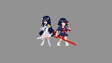 klk -ryuko &amp; satsuki pixelart simple nastya stepanova 1920x1080