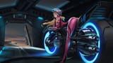 Girl With Tron Bike