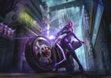 biker-girl-science-fiction-futuristic-city-if