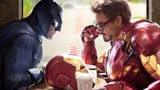 Batman confronts Iron Man