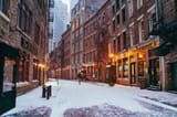 New York City - Snow - Stone Street