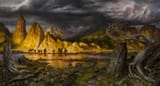 The Fellowship in Hollin by Donato Giancola
