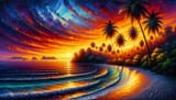 artist-archana-mishra-tropical-beach-during-sunset-02