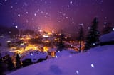 volcano snow city