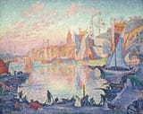 Paul Signac - The Port of Saint-Tropez (1901 - 1902)