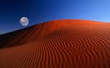 Red moon desert