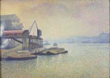Georges Lemmen - Thames Scene, the Elevator