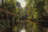 peder_mork_monsted_-_wooded_river_landscape__1913