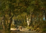 willem_de_klerk_-_shepherd_with_his_flock_in_a_sunny_glade
