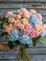 Roses and hydrangeas for you