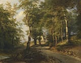 josef_hoger_-_chapel_in_the_woods__1850