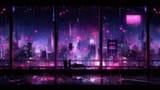 cyberpunk city at night