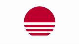 Flag of a Synthwave Japanese Sun