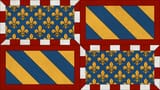 Flag of Burgundy &amp; Arms of Philippe the Bold 1363–1404