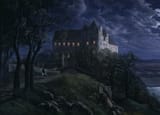 Burg Scharfenberg bei Nacht