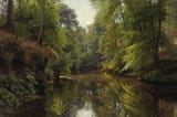 peder_mork_monsted_-_wooded_river_landscape__1913
