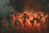 nymphs dancing to pans flute by joseph tomanek 1920