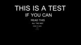 This Is A Test