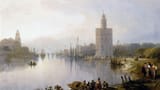 20david-roberts-pictor-scoc5a3ian-1796-1864turnul-de-flancaretorre-del-oro-pe-malul-stc3a2ng-al-rc3a2ului-guadalquivir-din-sevilia
