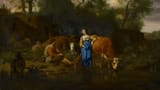 Adriaen_van_de_Velde_(Amsterdam_1636-Amsterdam_1672)_-_Shepherd_and_Shepherdess_with_Cattle_by_a_Stream_-_RCIN_404137_-_Royal_Collection