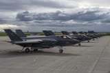 Ten_F-35C_Lightning_IIs_of_VFA-147_on_the_flight_line_at_Naval_Air_Station_Lemoore_on_27_February_2019_(190227-N-WR119-0043)