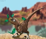 velociraptor_baby_mobbed_by_pretty_butterflies_by_psithyrus_d7f95eg-fullview