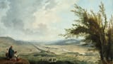 An extensive landscape near Paris, Hubert Robert, 1781