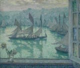 henri_le_sidaner_-_window_on_the_port__honfleur