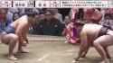 Hoshoryu vs Kirishima Sumo Natsu 2025, Day 12 Uwatenage_thumb.jpg