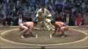 SUMO Kinbozan vs Wakatakakage Nagoya Basho 2025 Day 8 Utchari_thumb.jpg