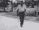dancing one leg black white