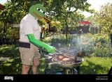 a-man-grilling-BWF95B