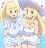 blonde pokegirls smile