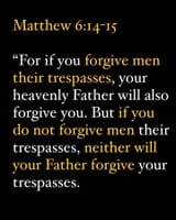 forgive men their trespasses
