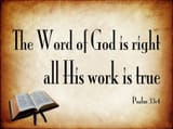 The Word of God is right