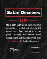 satan deceives