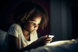 girl-playing-smartphone-game-in-her-room-generate-ai-photo