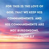 Keep His commandments