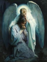 Jesus being comforted by angel2