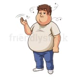 2-dirty-fat-man-with-flies-flying-around-him-vector-clip-art