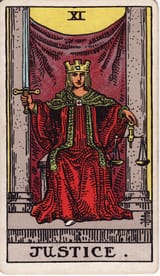 RWS_Tarot_11_Justice