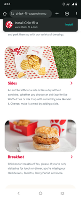 Chic Fil A App
