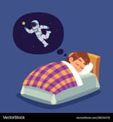 child-dreaming-of-space-vector-38014476