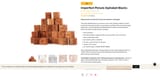 Wooden Alphabet Blocks With Pictures for Babies and Toddlers