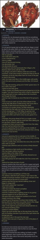 South American grandpa devil encounter