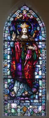Christ the King, stained glass window, Tipperary, Ireland
