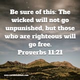the wicked will not go unpunished