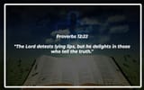 The Lord detests lying lips