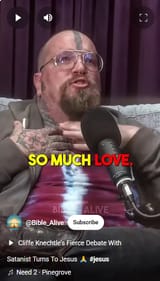 satanist turns to Jesus