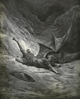 Satan-cast-out-by-archangel-Michael-Paradise-Lost-illustration-Gustave-Dore